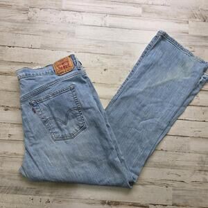 Vintage Levis 515 Jeans Womens 14 Mis 35x30 Blue Denim Nouveau Boot Cut Stretch